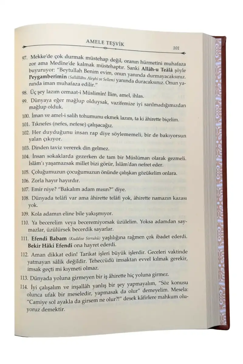 Mahmud Efendi Hazretlerinden Duyulan Hikmetli Sözler - Deri Cilt - 2