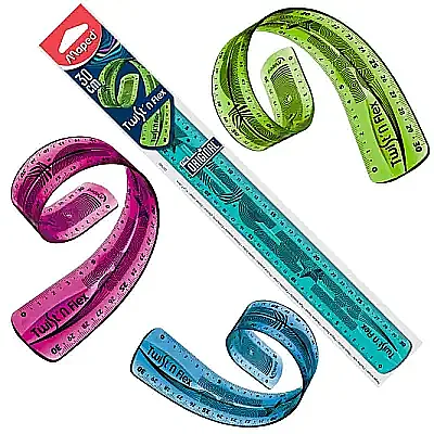 Maped Cetvel Düz Twıstn Flex Esnek 30 cm - Maped