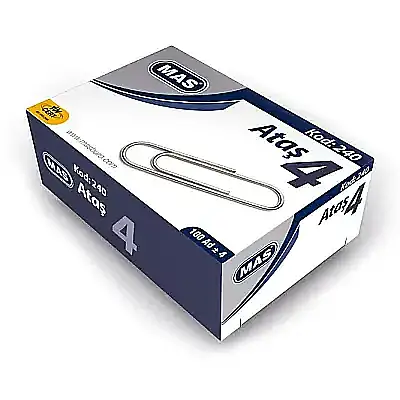 Mas 240 Ataş Nikel Kaplı No:4 100Lü - 2