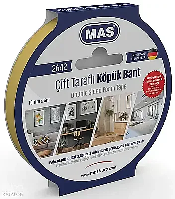 Mas 2642 Çift Taraflı Köpük Bant 15 x 5 mm - 2