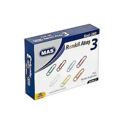 Mas 280 Renkli Ataş Pvc Kaplı 28 Mm - 6