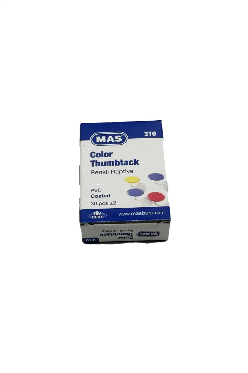 Mas 310 Renkli Raptiye (Pvc Kaplı) (Karışık - 1