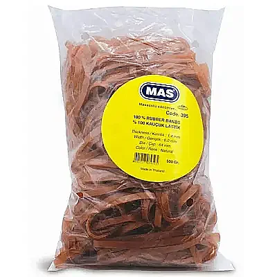 Mas 395 Ambalaj Lastiği Geniş Kauçuk 500Gr - 4