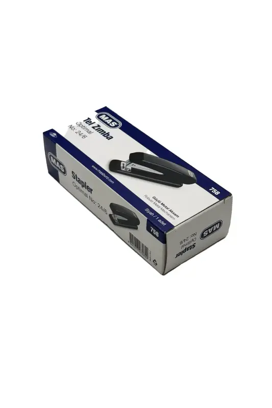 Mas 758 Zımba Makinası No:24/6 Siyah - Mas