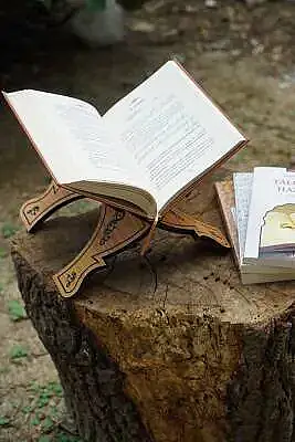 Masaüstü Hat Yazılı Ahşap Rahle - 10