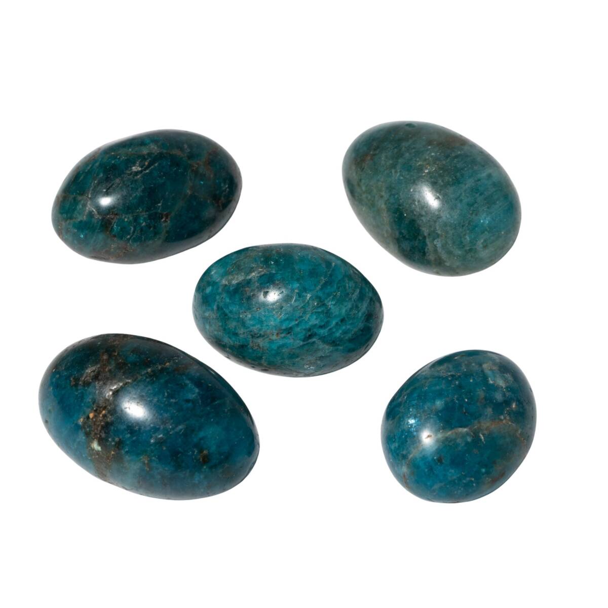 Mavi Apatit Doğal Taş Tımbıl El Taşı - 4