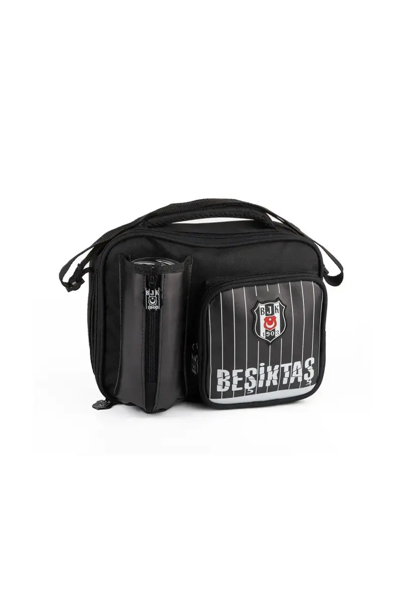 Me Beşiktaş Me Team İnce Çubuk Desenli Suni Deri Beslenme Çantası - 1