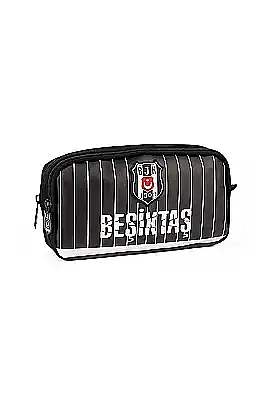 Me Beşiktaş Me Team İnce Çubuk Desenli Suni Deri Kalem Çantası - 2