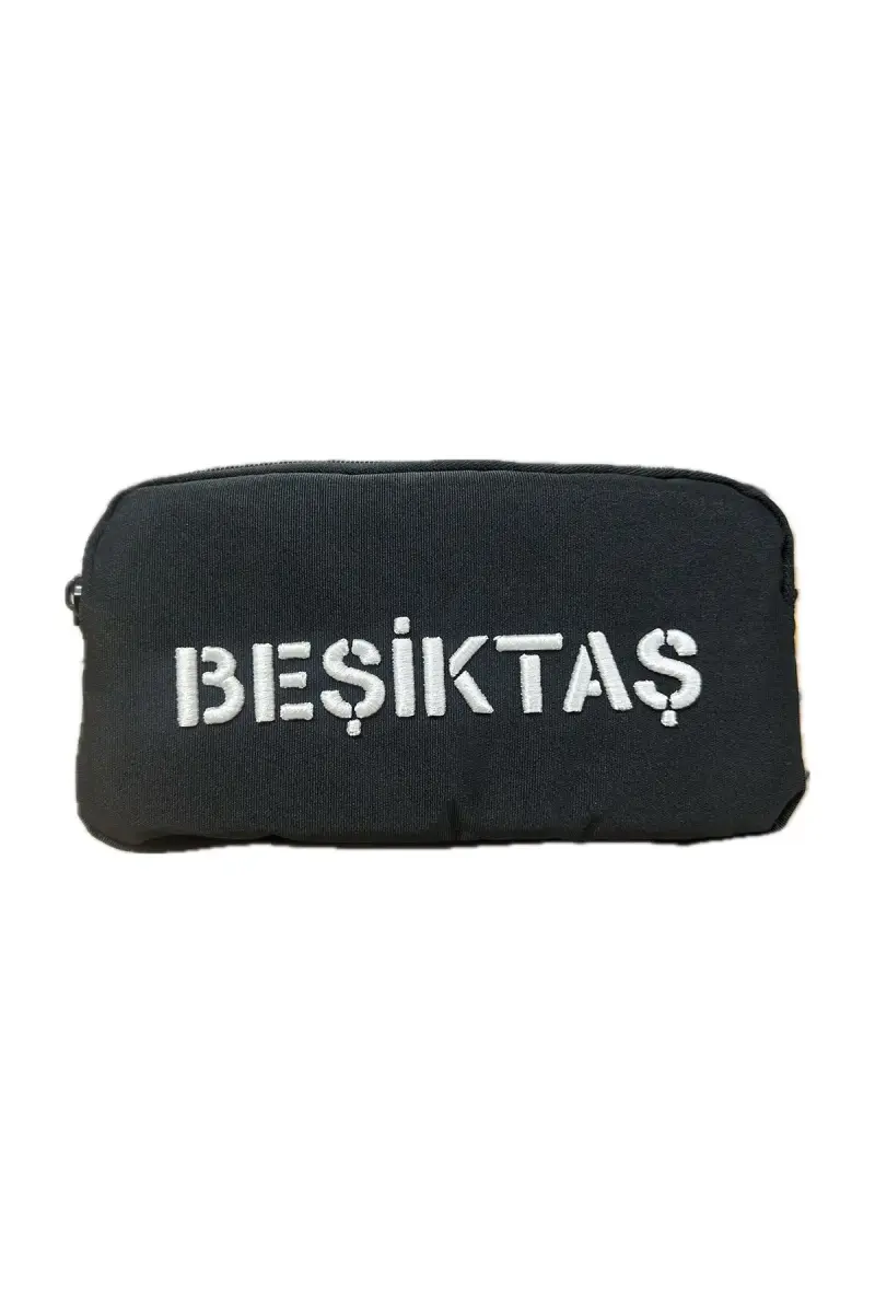 Me Beşiktaş Nakış Detaylı Kanvas Kalem Çantası - 1