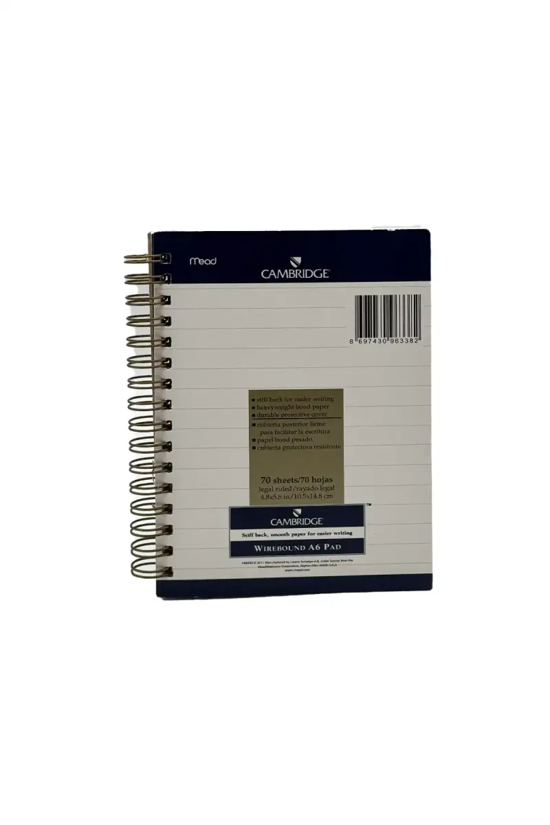 Mead Cambridge Çizgili Bloknot 70 Yp A6 - 1