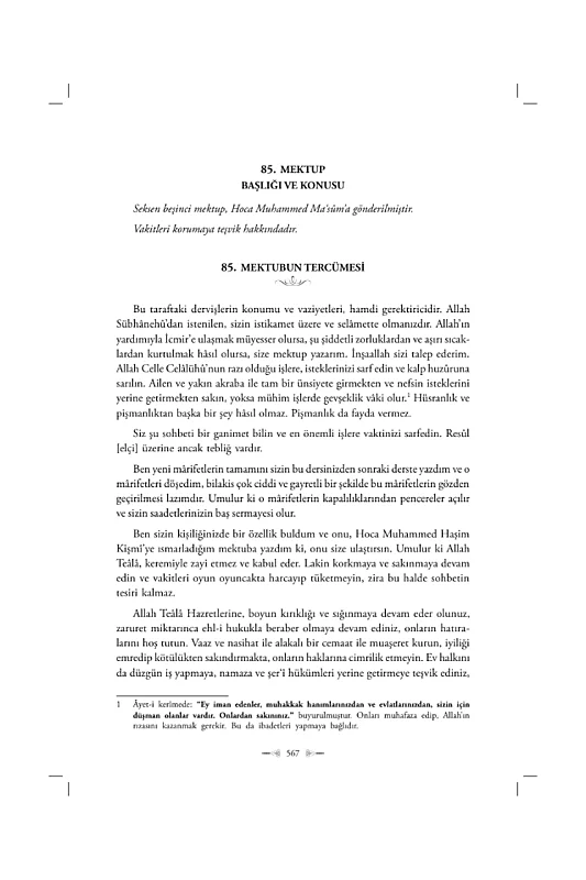 Mektubatı Rabbani Tercümesi 2. Cilt - 3