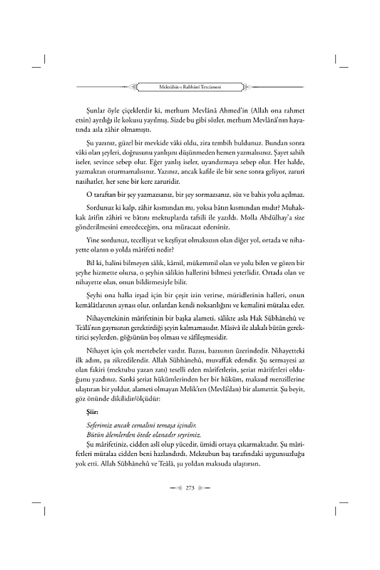 Mektubatı Rabbani Tercümesi 2. Cilt - 4