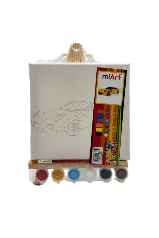 Miart Hobi Boyama Seti Araba 20x20 cm Şovalyeli - Miart