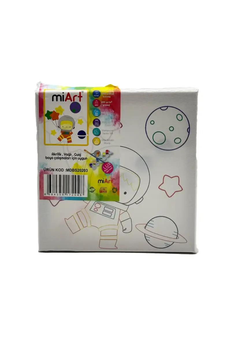 Miart Hobi Boyama Seti Astronot 20x20 cm - 1