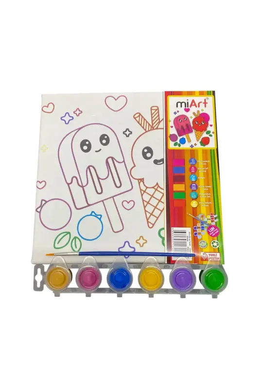 Miart Hobi Boyama Seti Dondurma 20x20 cm - Miart