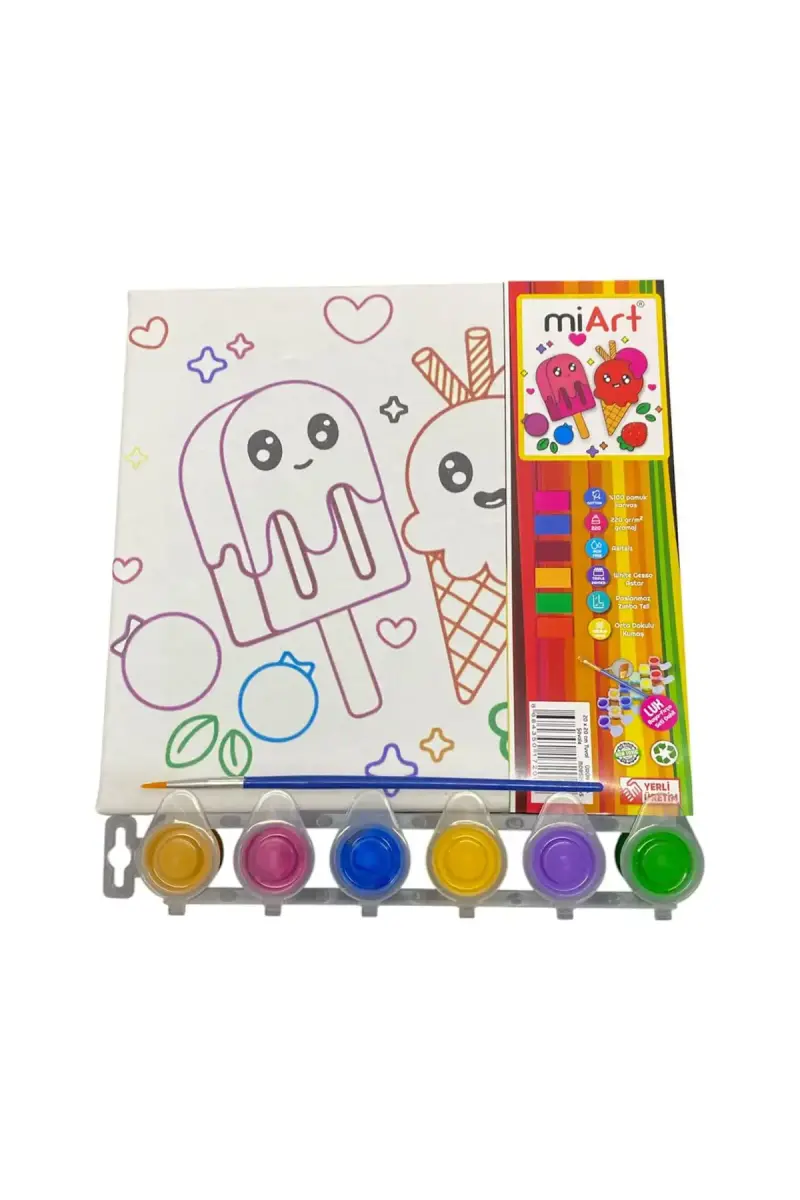 Miart Hobi Boyama Seti Dondurma 20x20 cm - 1