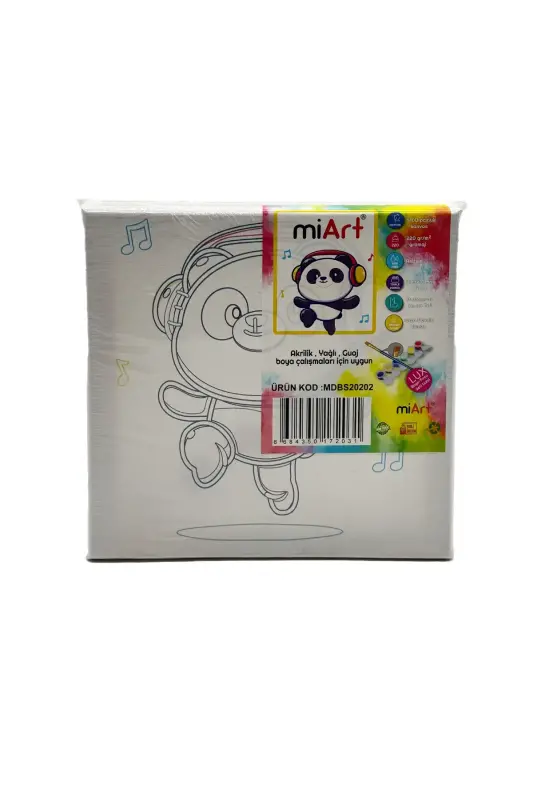 Miart Hobi Boyama Seti Panda 20x20 cm - Miart
