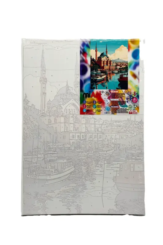 Miart Sayılarla Boyama Seti İstanbul 30x40 cm - Miart