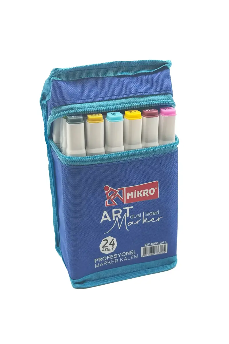Mikro Art Çift Taraflı Marker Seti 24 Renk - 2