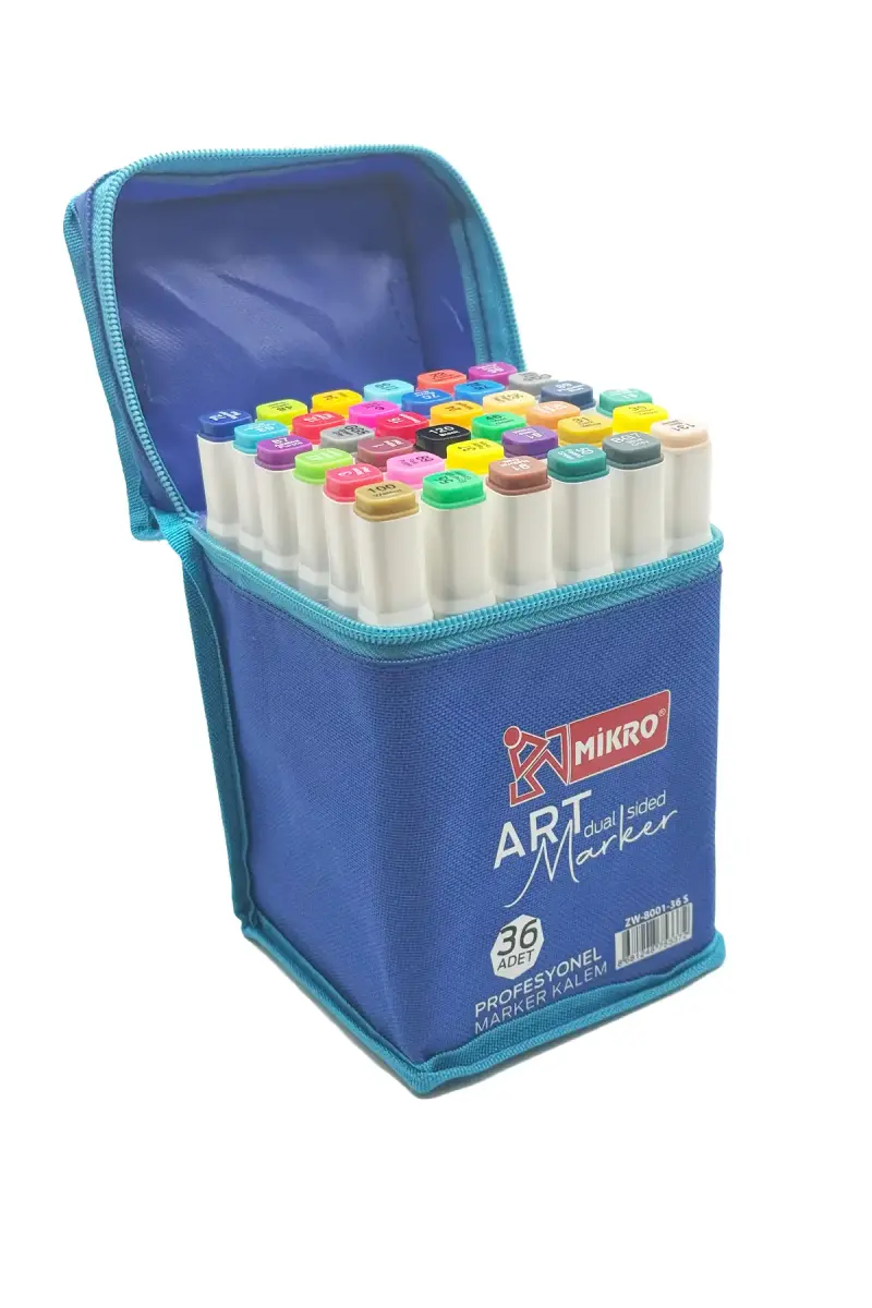 Mikro Art Çift Taraflı Marker Seti 36 Renk - 1