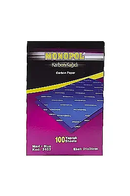 Monopol Karbon Kağıdı A4 Mavi 100 Lü - Monopol