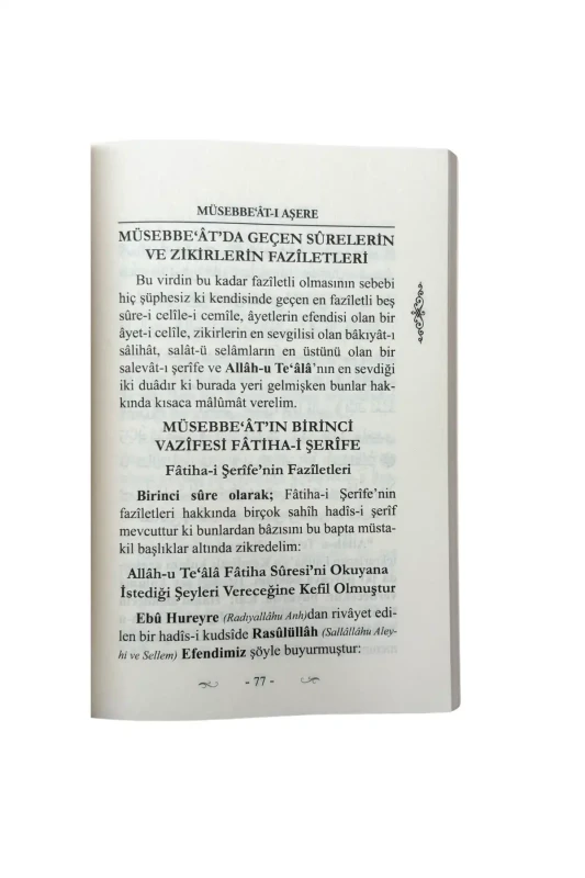 Müsebbeatı Aşere - 3
