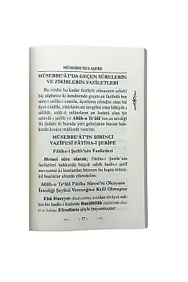 Müsebbeatı Aşere - 5