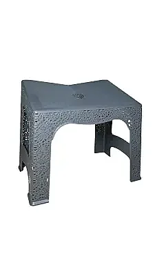 Nakışlı Plastik Rahle - Gri - 2