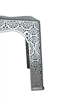 Nakışlı Plastik Rahle - Gri - 4