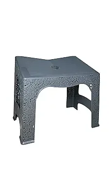 Nakışlı Plastik Rahle - Gri - 5