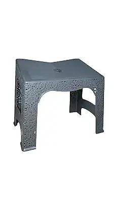Nakışlı Plastik Rahle - Gri - 5