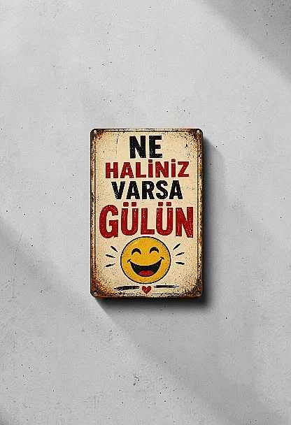 Ne Haliniz Varsa Gülün MiniDekor Magnet Ayaklı 9×13,5 cm - 3