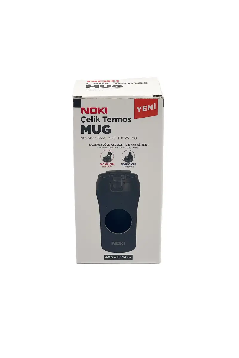 Noki Çelik Kahve Kupası Siyah 370 Ml - 1