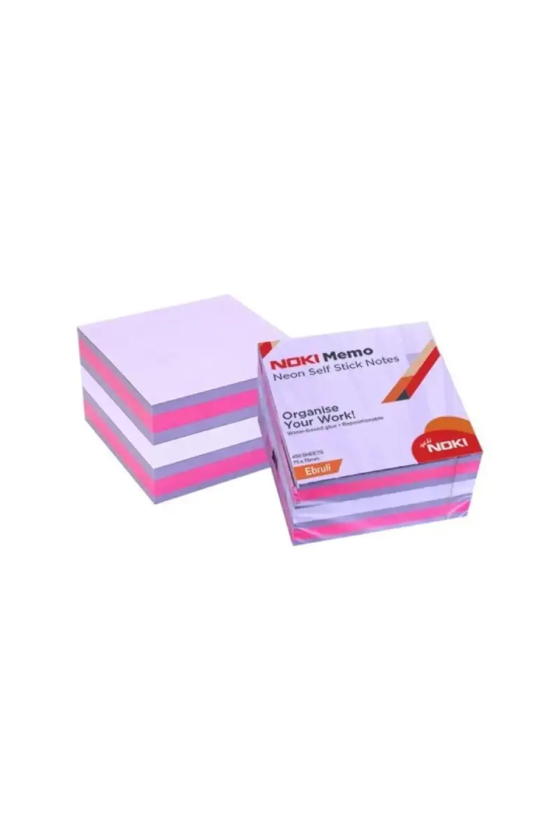 Noki Memo 75*75 Neon Ebruli Küp Blok 450 Sf - 1