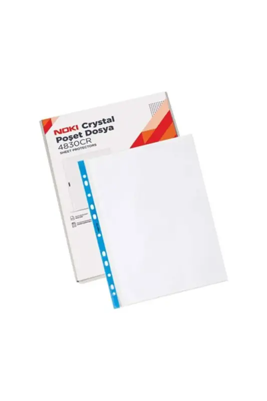 Noki Poşet Dosya Cristal Mavi Şeritli - Noki