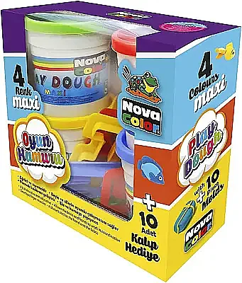 Nova Color Oyun Hamuru Maxi 4 Lü Oyuncaklı - 5