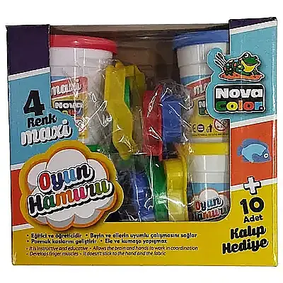 Nova Color Oyun Hamuru Maxi 4 Lü Oyuncaklı - 6