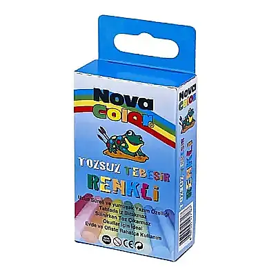 Nova Color Tebeşir Tozsuz 10 Lu Renkli - 1