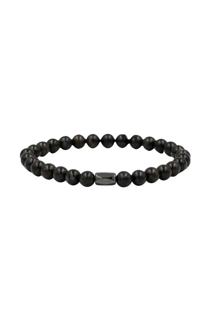 Nuummite 6mm Doğal Taş Bileklik