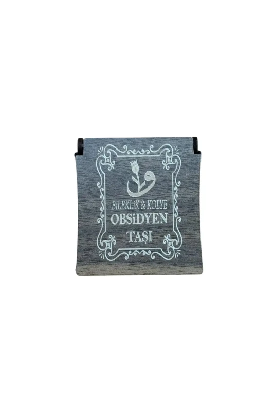 Obsidyen Taşı Kolye & Bileklik Set - 2