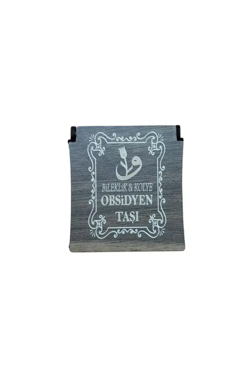 Obsidyen Taşı Kolye & Bileklik Set - 2