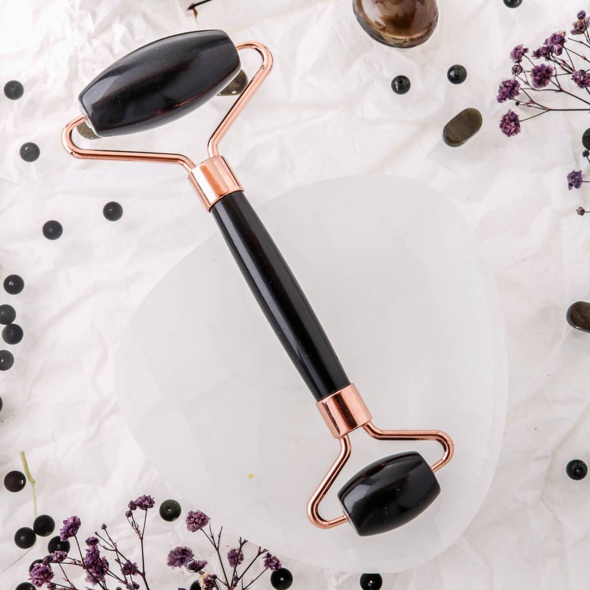 Obsidyen Taşı Roller Masaj Aleti - 1