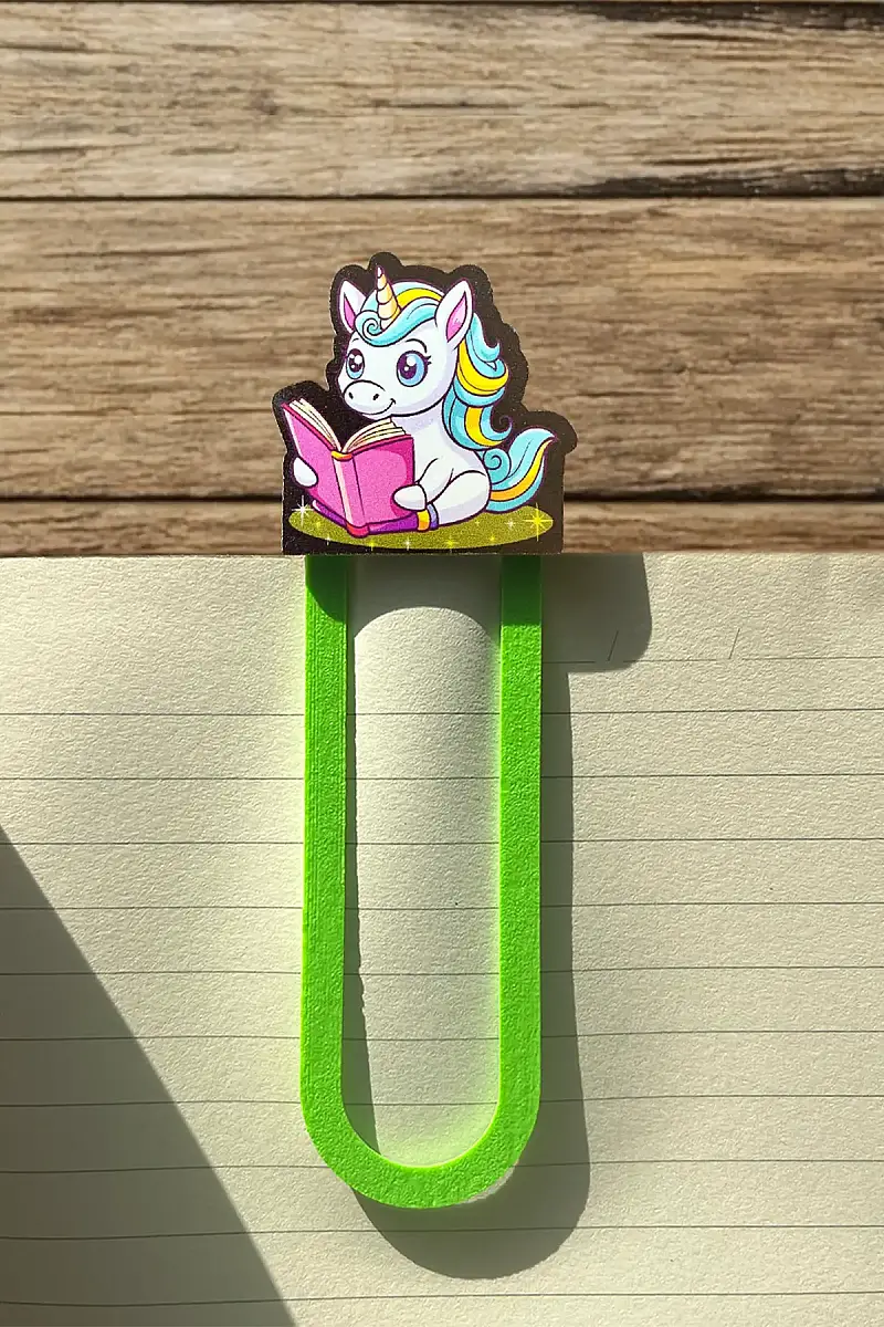 Okuyan Unicorn Kitap Ayracı - 2