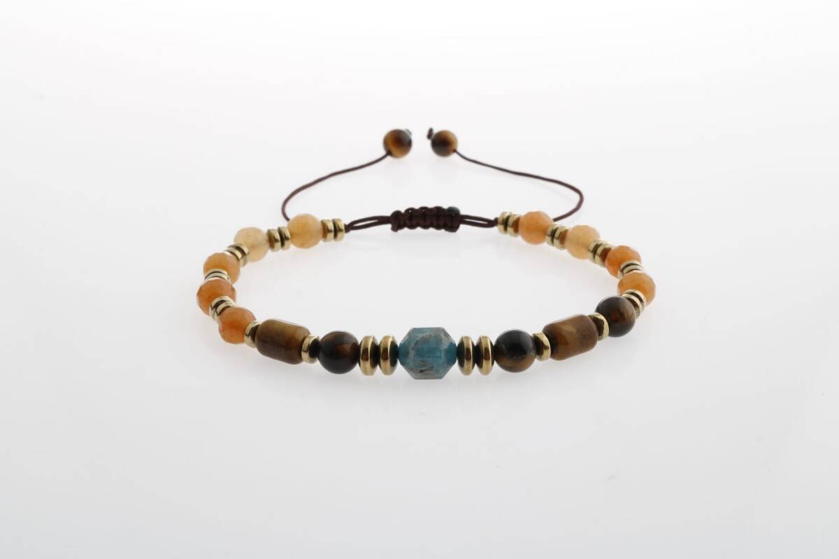 Patara Kaplangözü Aventurin Apatit Doğal Taş Bileklik - 1