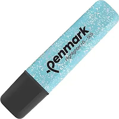Penmark Fosforlu Kalem Metal Simli Açık Mavi - 3
