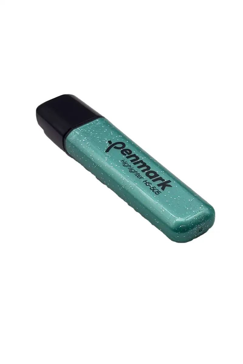 Penmark Fosforlu Kalem Metal Simli Turkuaz - 1