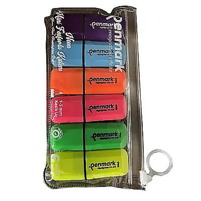 Penmark Mini Fosforlu Kalem 6 Lı Neon Renkler - Penmark