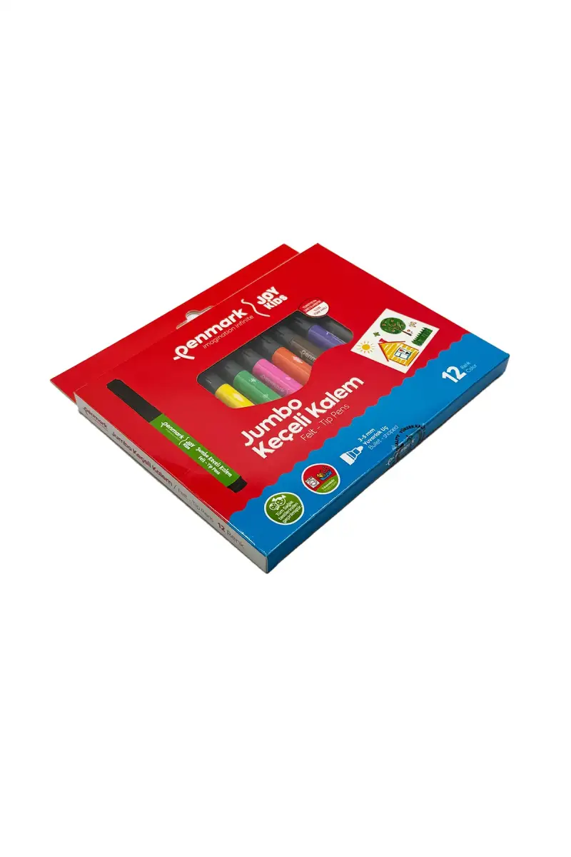 Penmark Yıkanabilir Süper Jumbo Keçeli Kalem 12 Li - 1