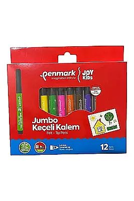 Penmark Yıkanabilir Süper Jumbo Keçeli Kalem 12 Li - 3