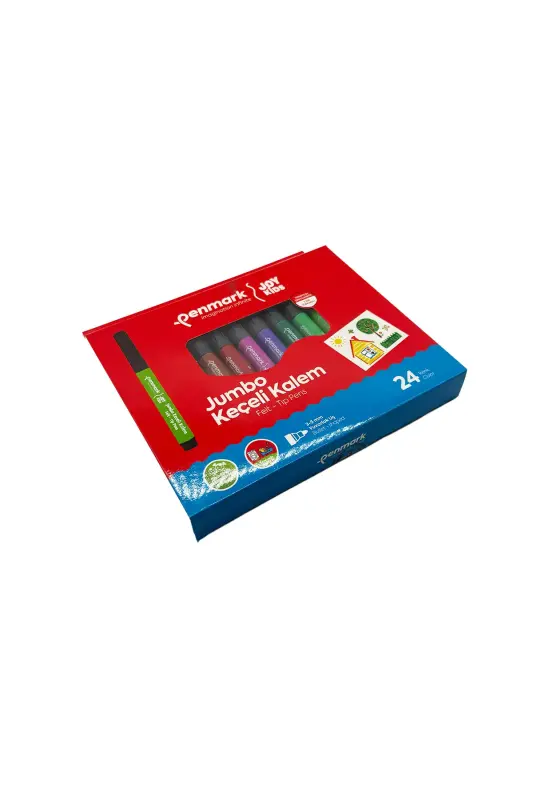 Penmark Yıkanabilir Süper Jumbo Keçeli Kalem 24 Lü - Penmark